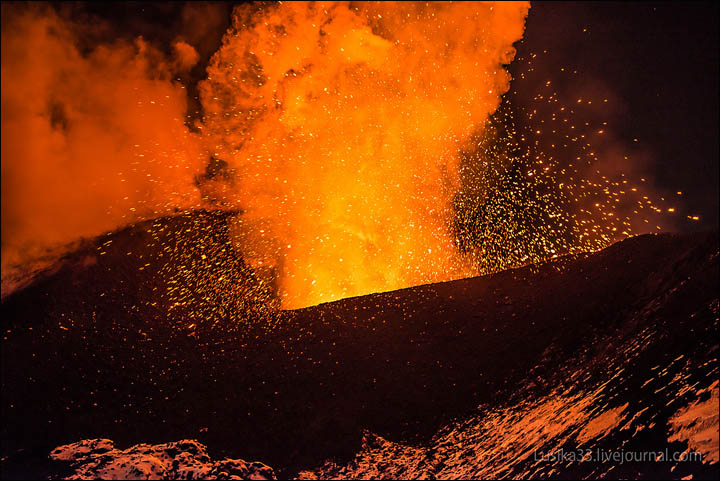 Tolbachik volcano eruption April 2013