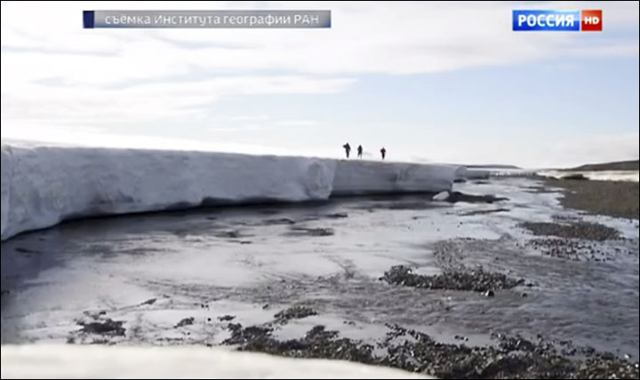 Arctic ice melting