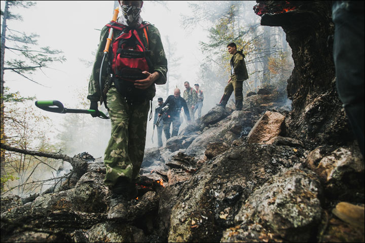 Wildfires on Baikal