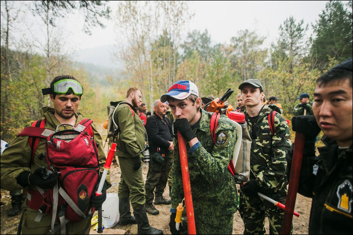 Wildfires on Baikal