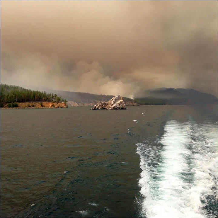 Wildfires on Baikal