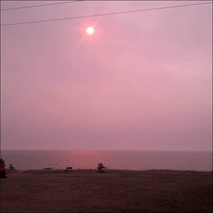 Wildfires on Baikal