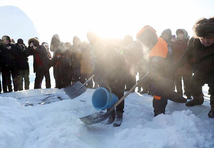 Oleg being buried