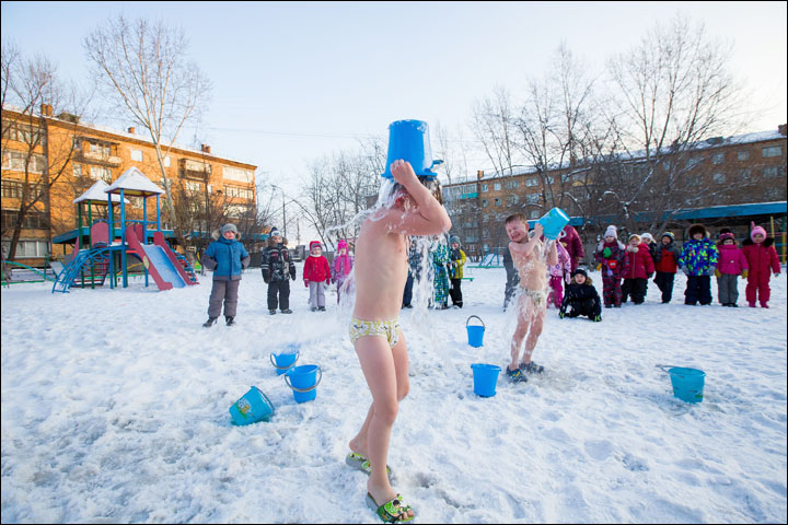 Ice babies Siberia