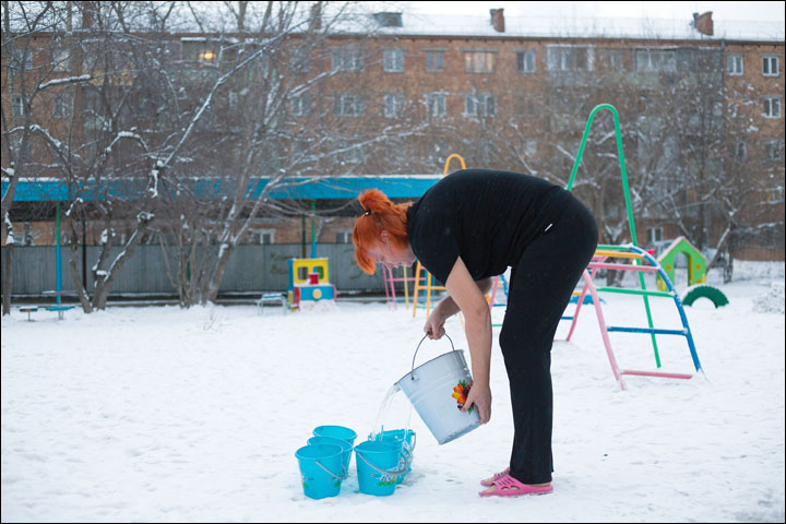 Ice babies Siberia