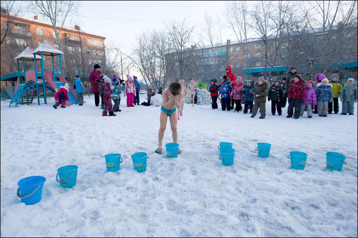 Ice babies Siberia