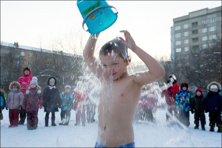 Ice babies Siberia