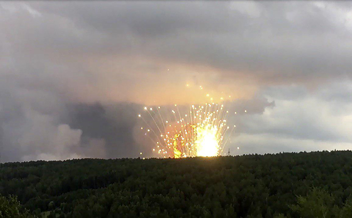 Emergency evacuation in Krasnoyarsk region as ammunition depot explodes in Achinsk