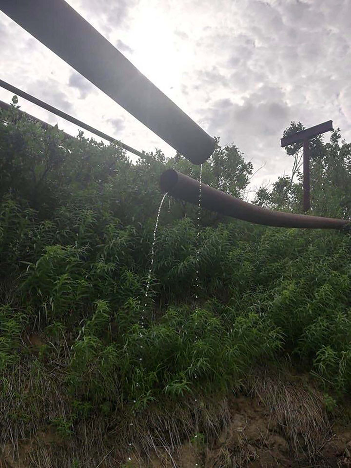 Worrying pictures show the latest leak of toxic fuel into the Arctic waterways in the northern Taymyr peninsula