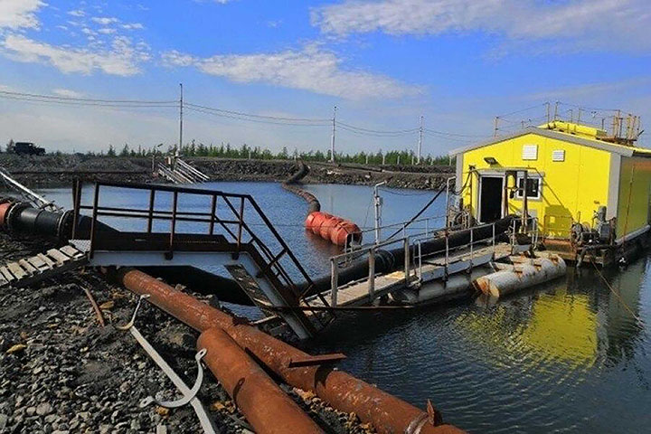 Worrying pictures show the latest leak of toxic fuel into the Arctic waterways in the northern Taymyr peninsula