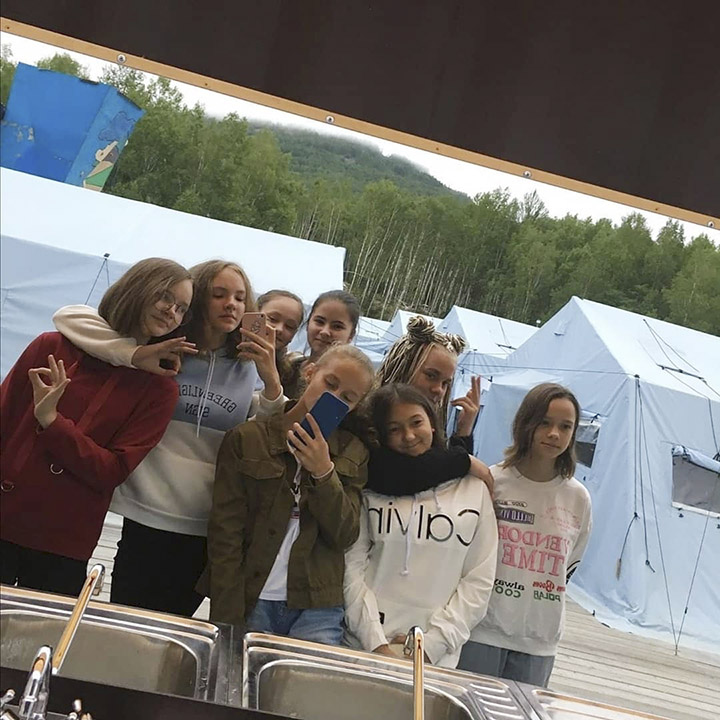 Holdomi camp before the fire