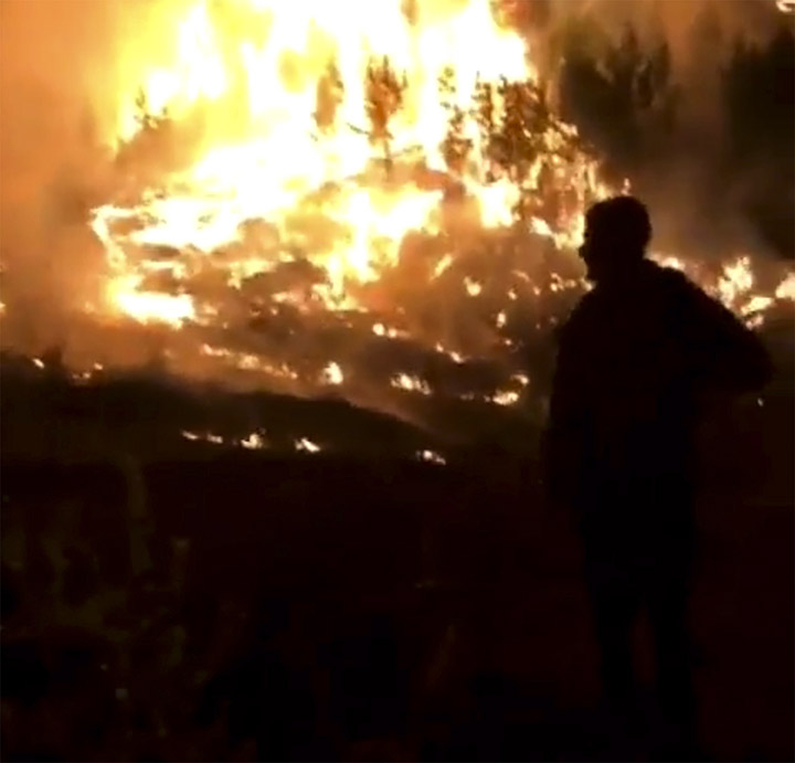 Wildfires around Irkutsk