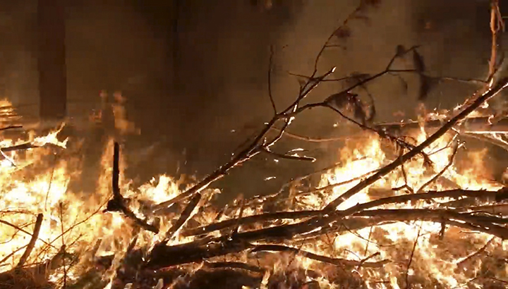 Wildfires around Irkutsk