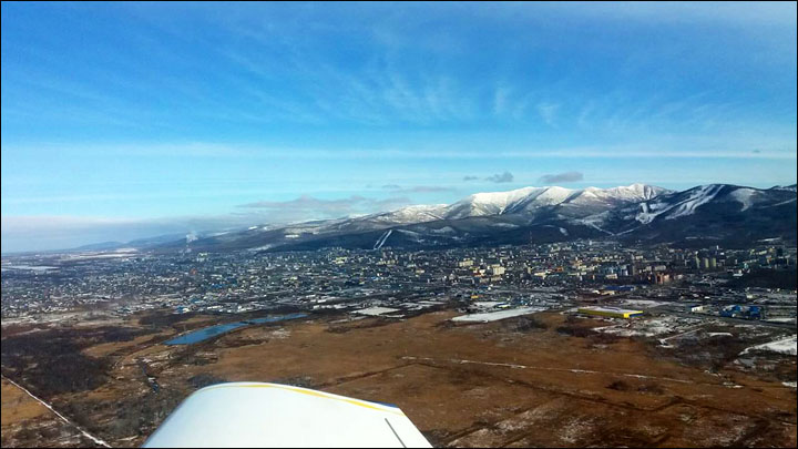 Conquering Russian air space in a 7 metre (22 ft) wingspan homebuilt aircraft