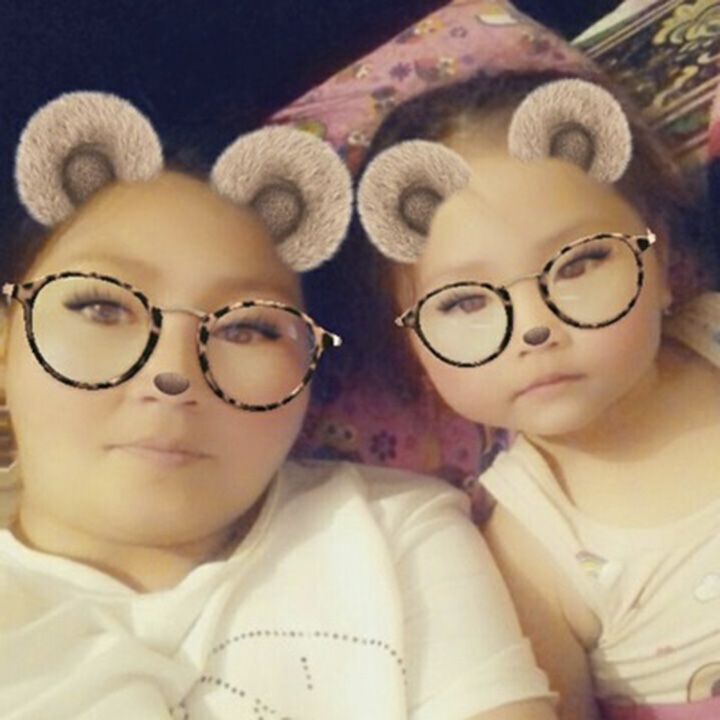 Chaimaa with her daughter