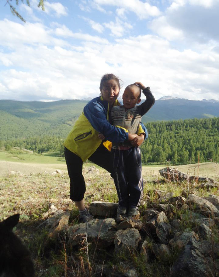 Olga and her eldest son Alash