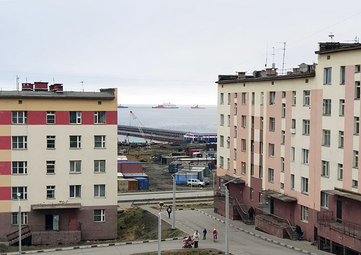 Akademik Lomonosov arrived in Pevek