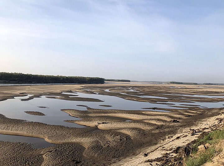 World’s largest permafrost river dries to a record low