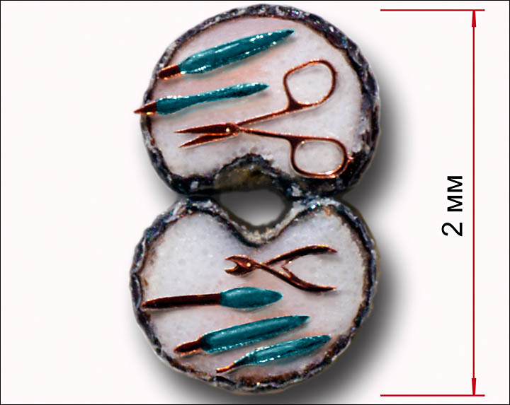 world's smallest manicure set from Siberia