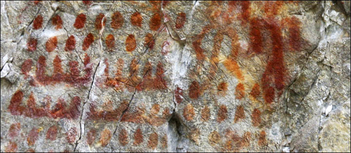 Rock art closeup