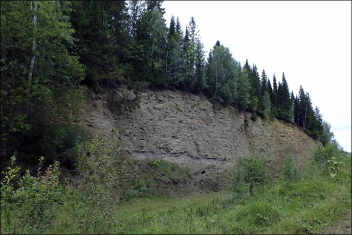 Steep slope of Kokui mountain