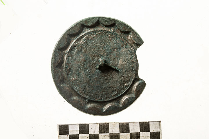 Mirror from the burial 21 after restoration