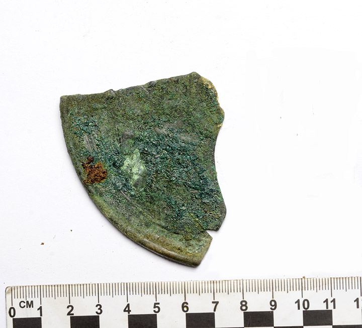 Mirror from the burial 27 before restoration