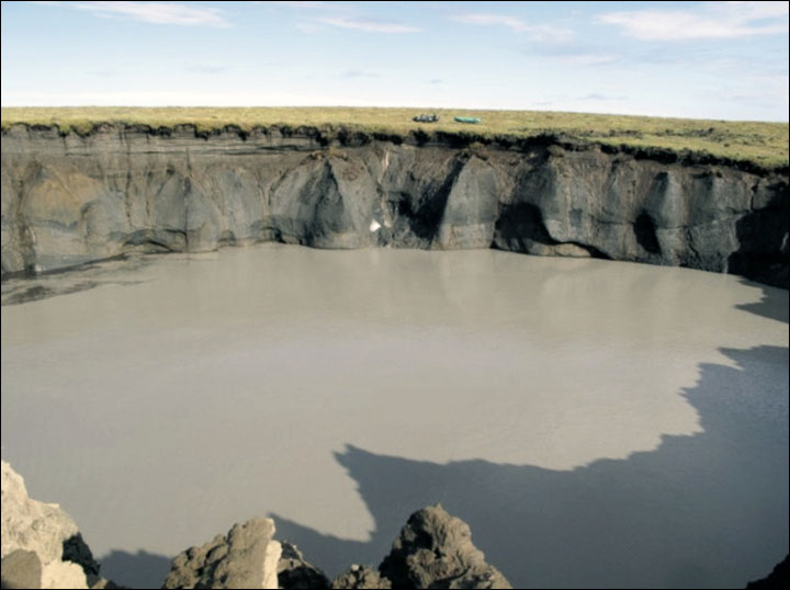 Taimyr crater in Autumn 2014