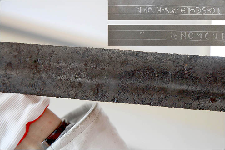The medieval sword was discovered buried under a tree in Novosibirsk region, and scientists are keen to unlock its secrets.