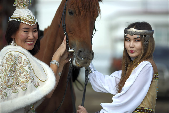 Horserace in Yakutia