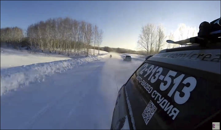 Skiing at 130 kph